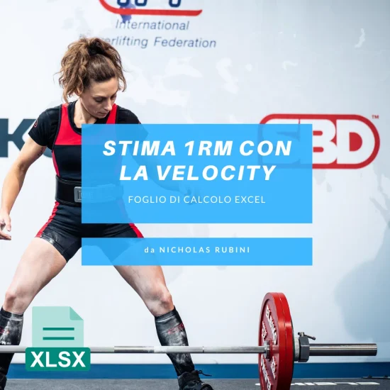 Stima 1RM da Velocity Copertina Foglio di Calcolo